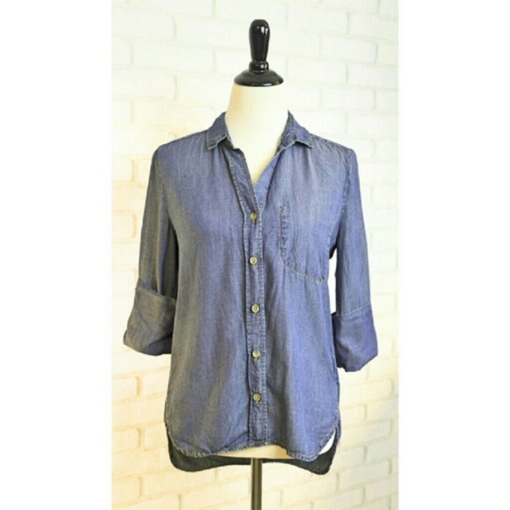 Bella Dahl Shirttail Jean Top - Picture 3 of 6